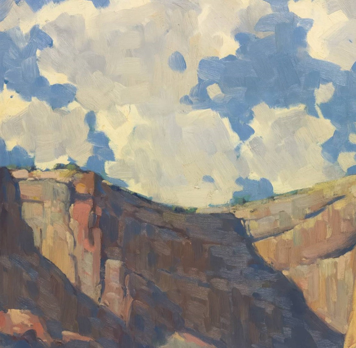 Indians Riding Through the Canyon de Chelly