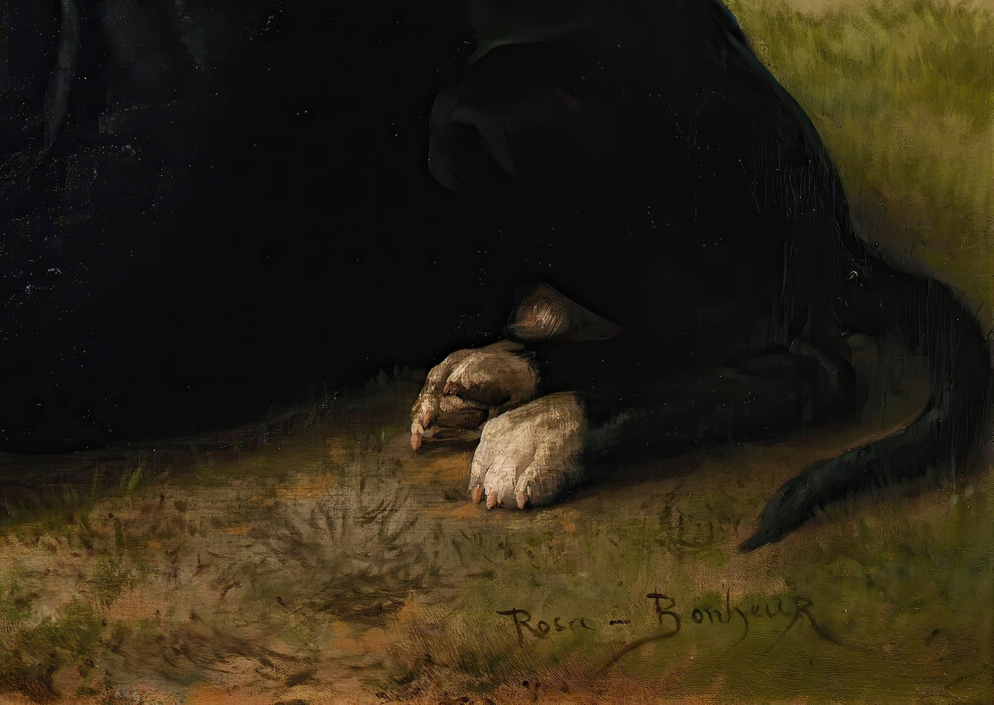 Portrait of a Mastiff-Labrador