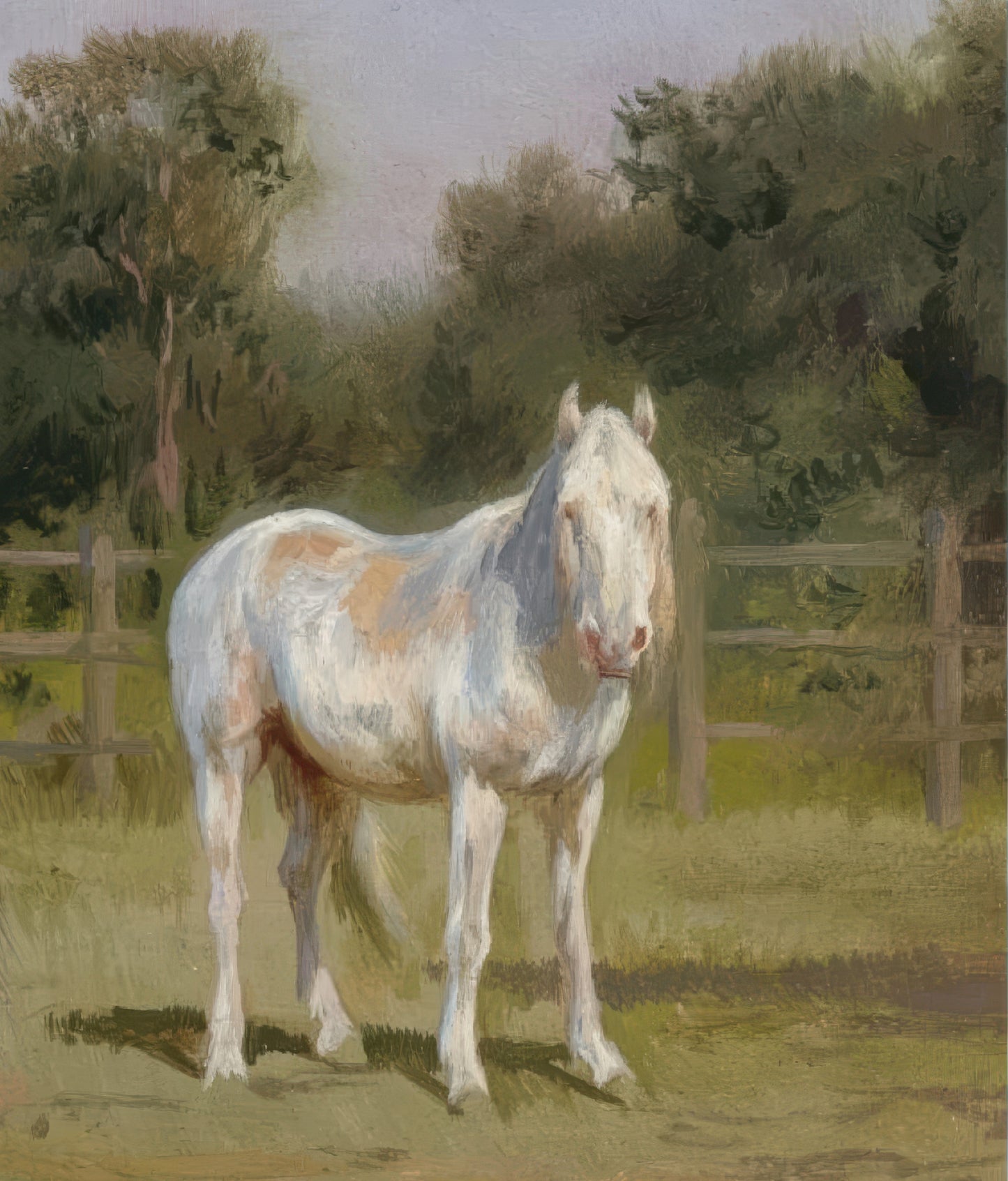 Three Horses in a Landscape