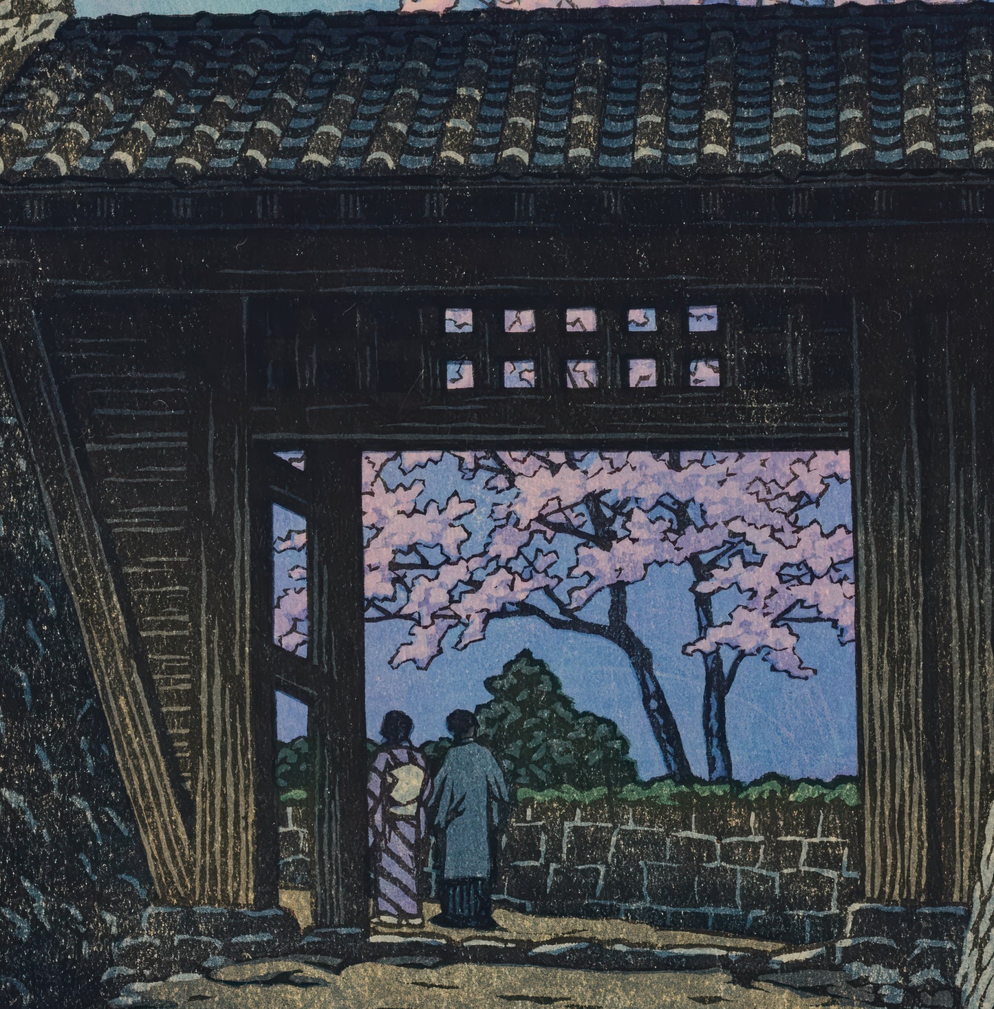 Full Moon over Matsuyama Castle