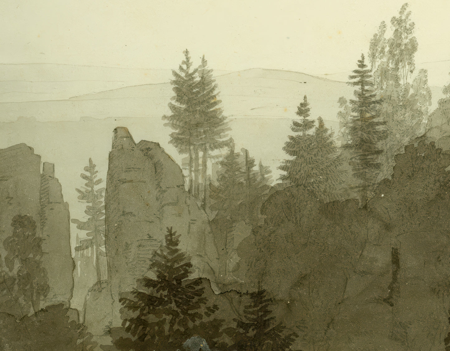 Statue of the Madonna in the Mountains