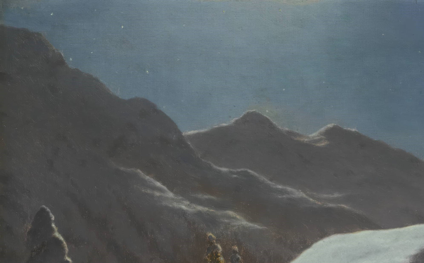 Moonlit Winter Landscape