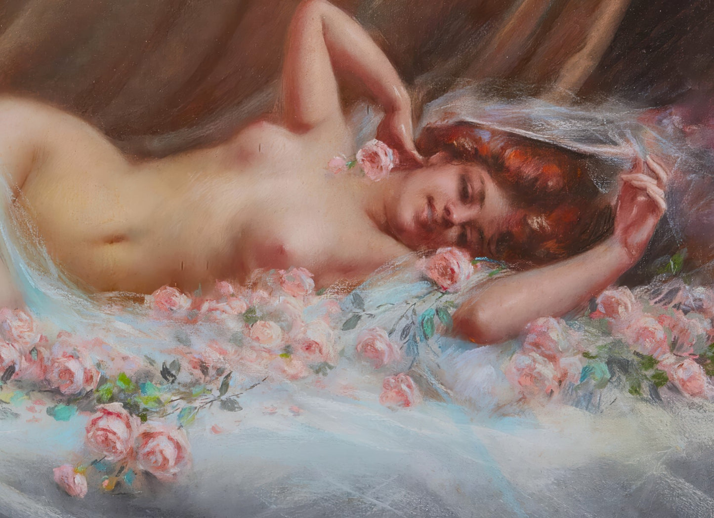 Nude With Roses