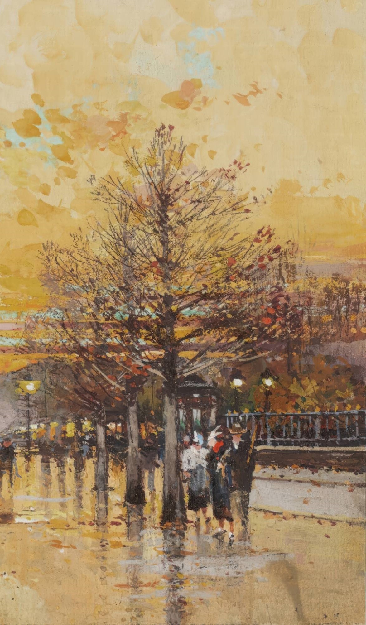 Arc de Triomphe in the Fall