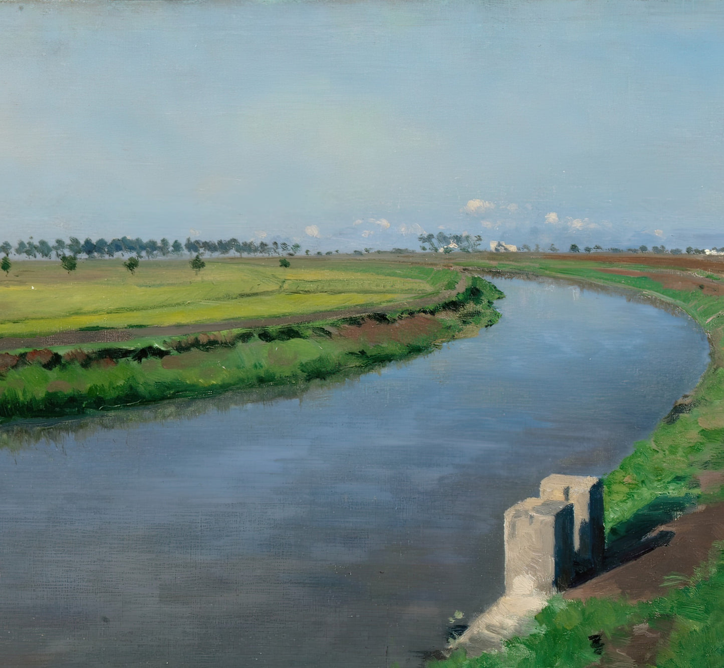 Banks on a Canal near Naples