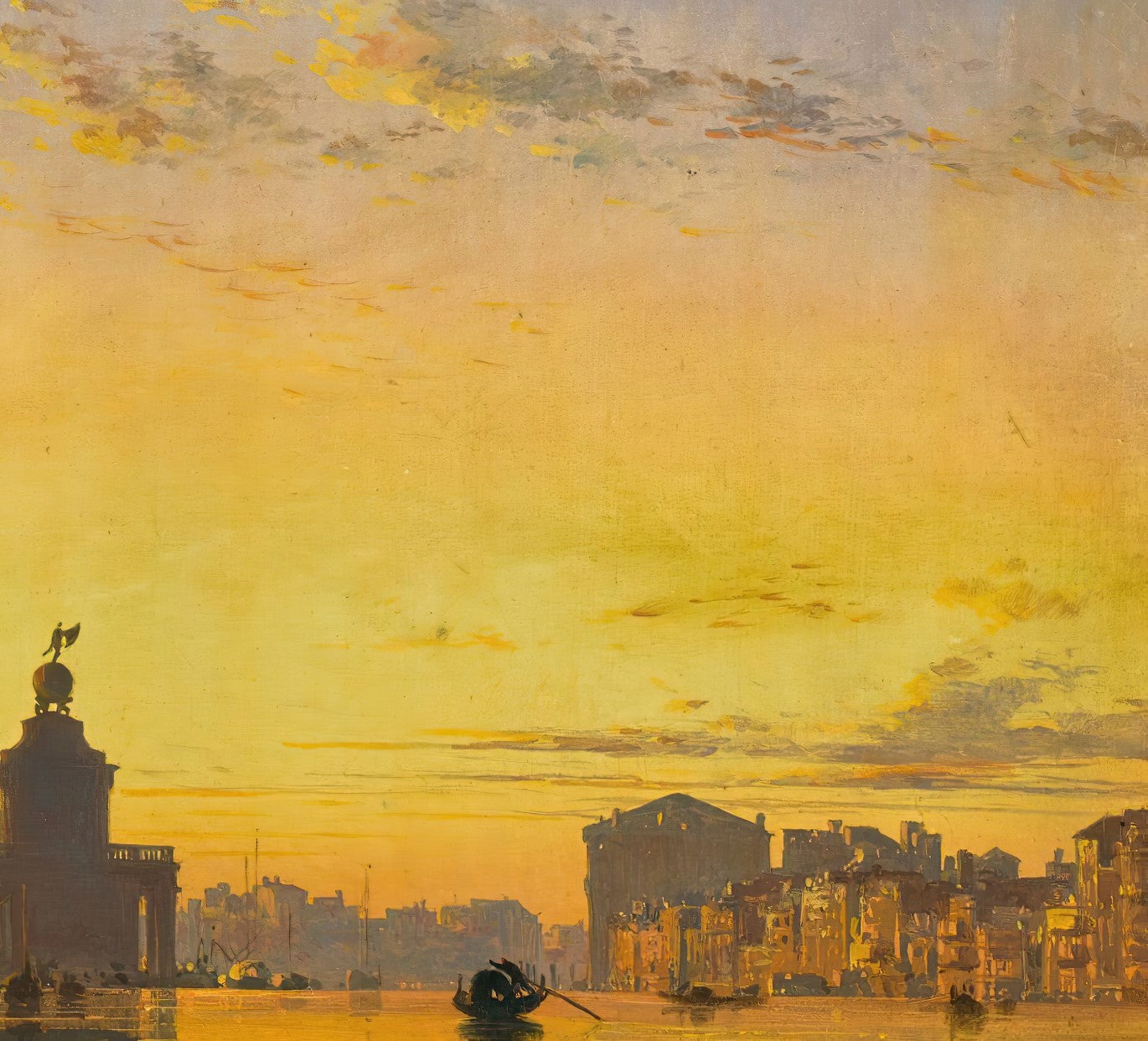 Venice, Sunset Behind the Church of Santa Maria della Salute