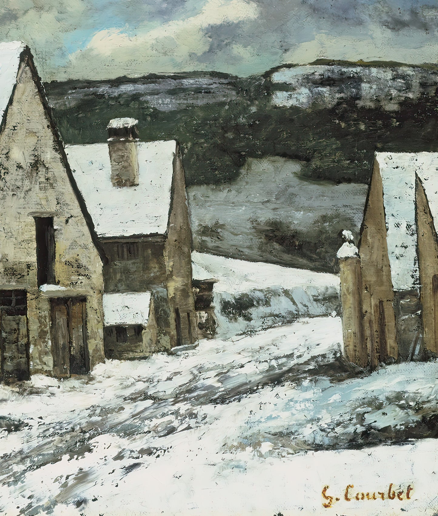 Village Edge in Winter