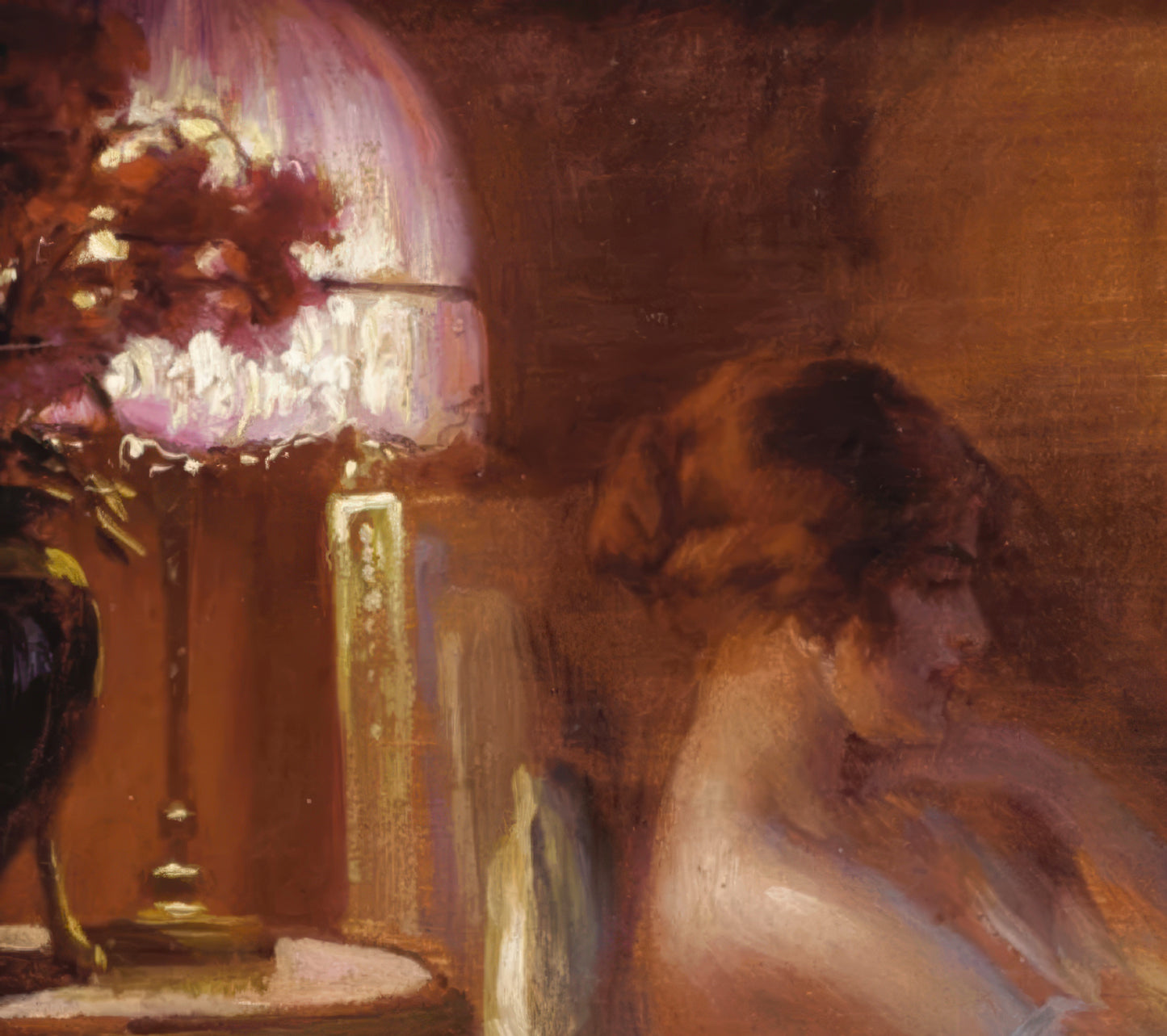 Reading by Lamp Light