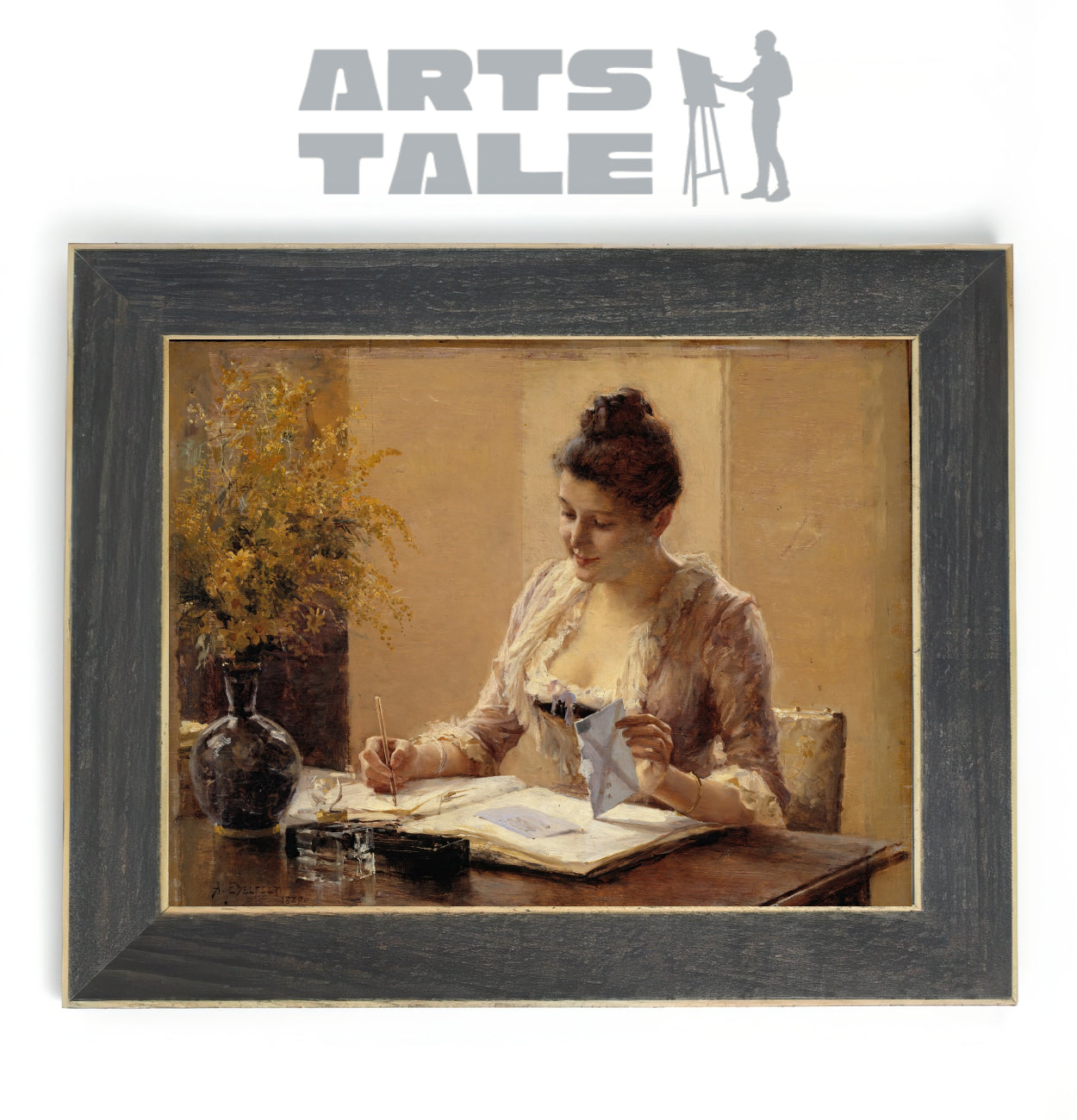 Lady writing a Letter