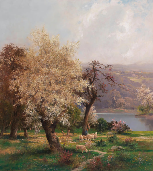 Lake Landscape in Spring