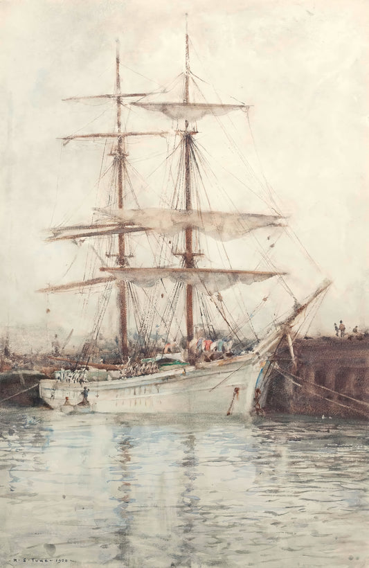 A Windjammer Moored in Falmouth Harbour