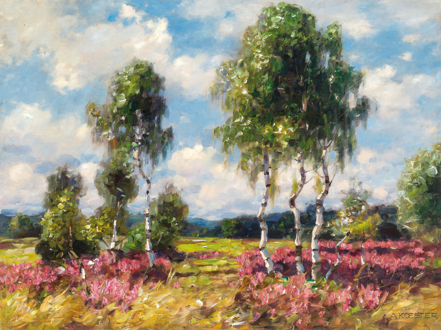 Birches in a Heath Landscape