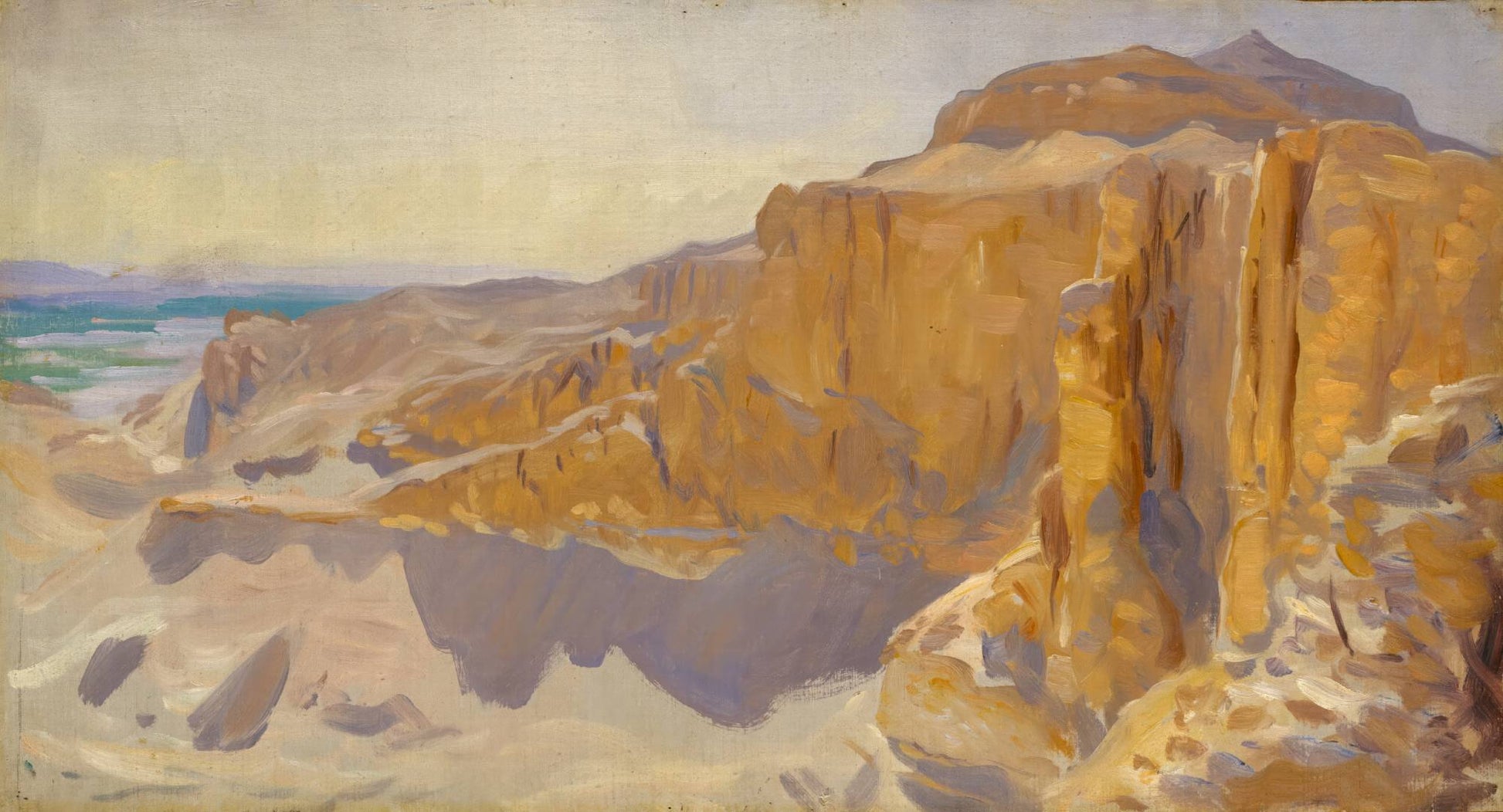 Cliffs at Deir el Bahri, Egypt