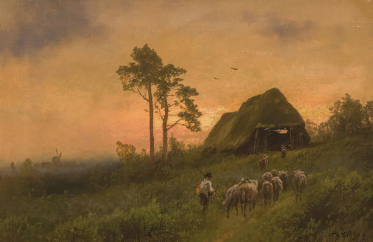 Dutch Landscape with Sheep