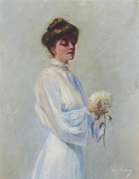 Girl with Chrysanthemum