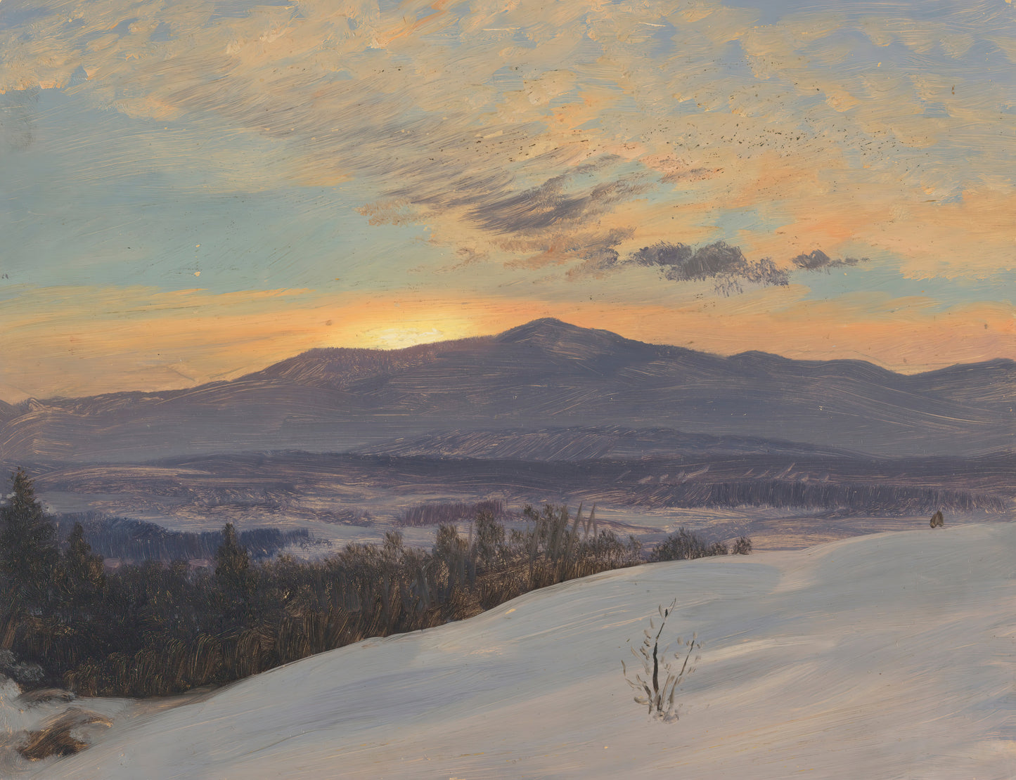 Hudson Valley Sunset in Winter