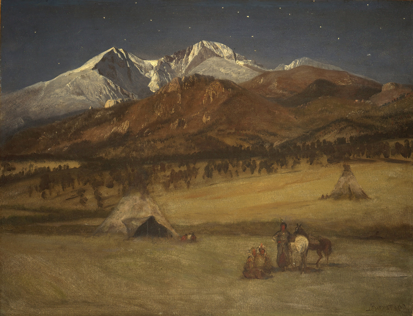 Indian Encampment, Evening