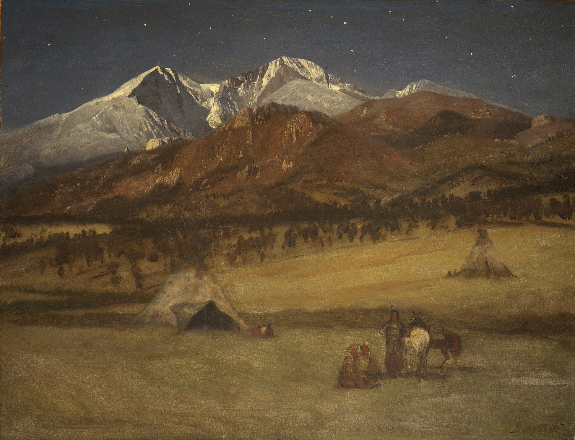 Indian Encampment, Evening