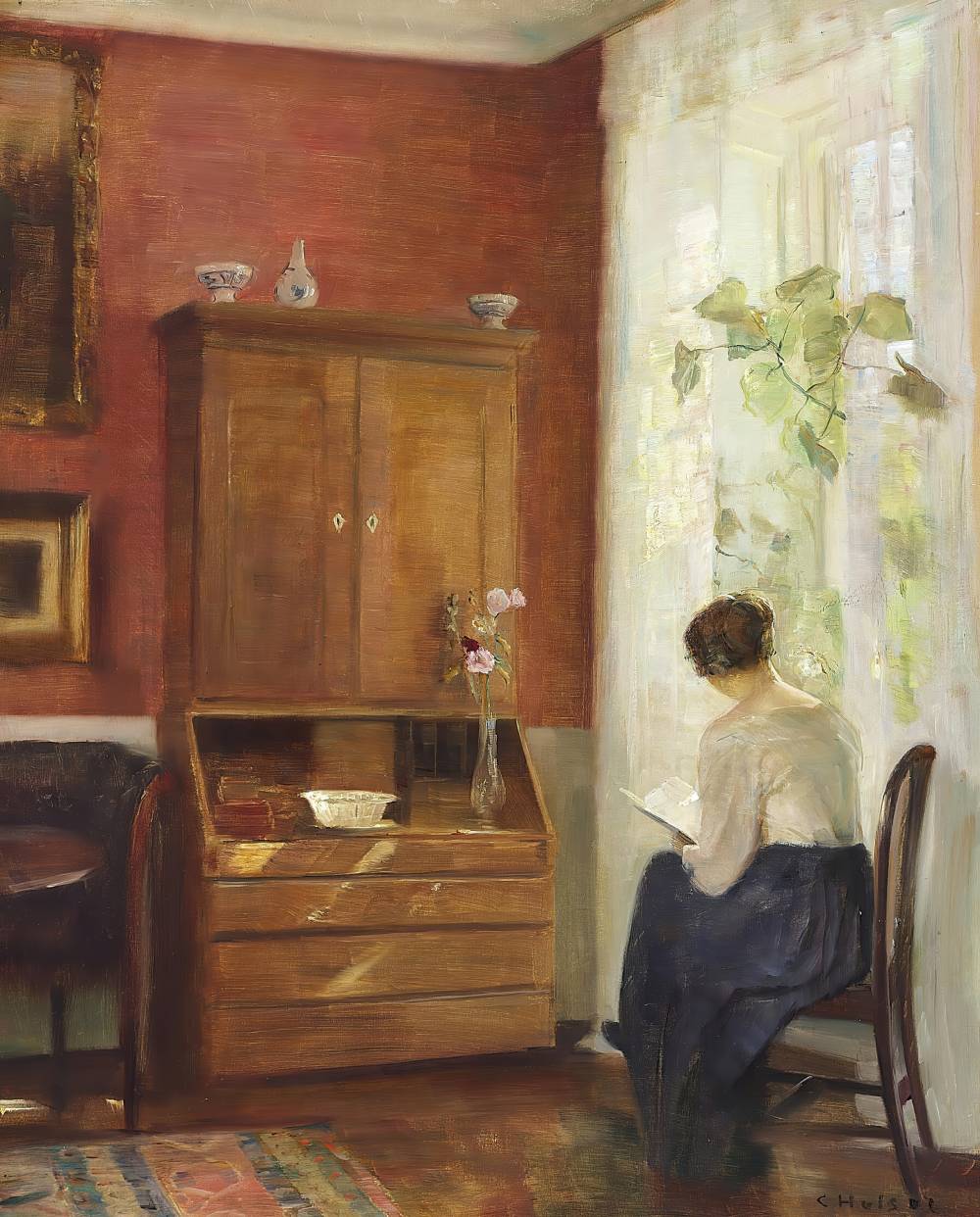 Interior with a Woman Reading by the Window