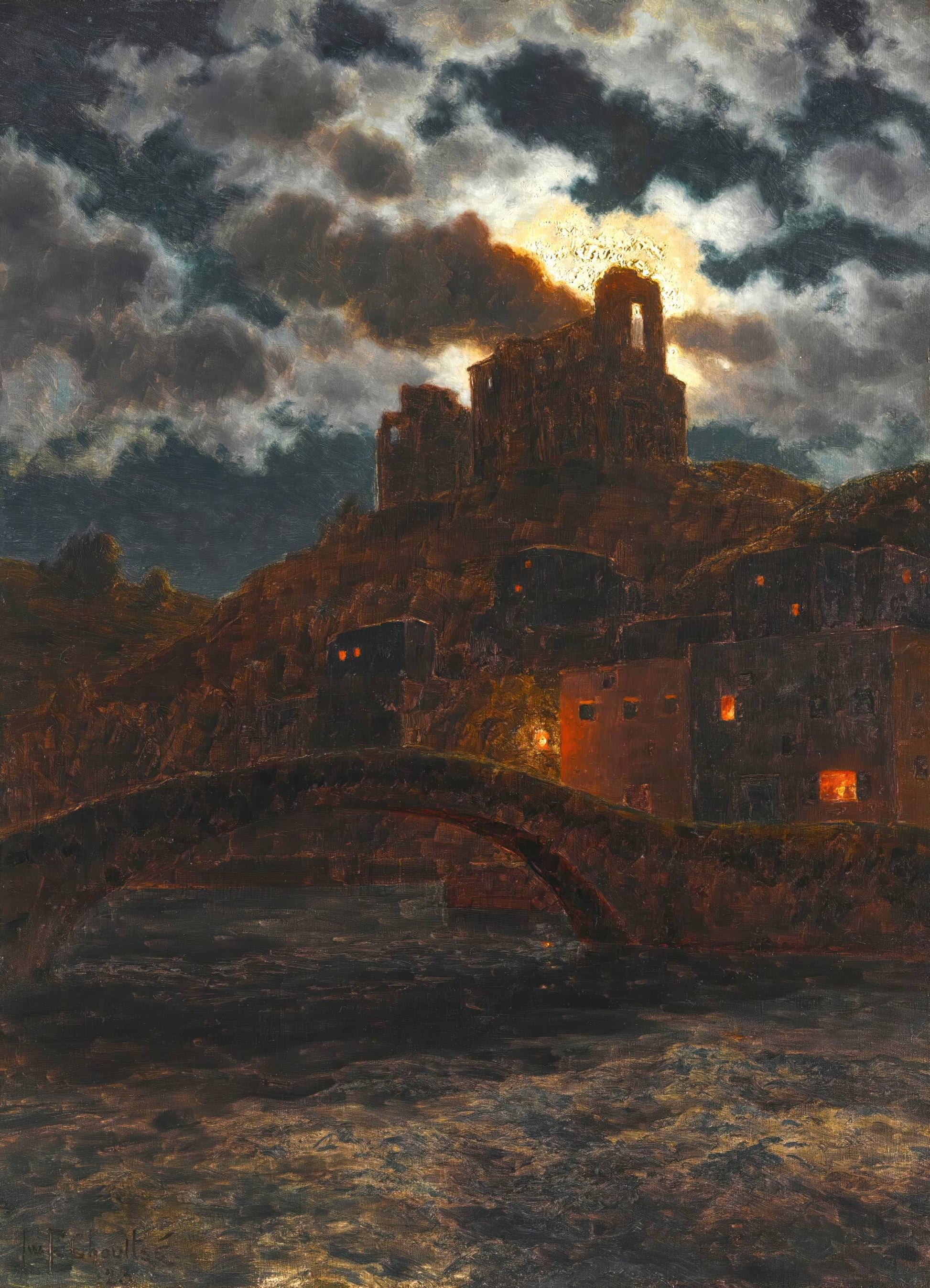 On the Banks at Twilight