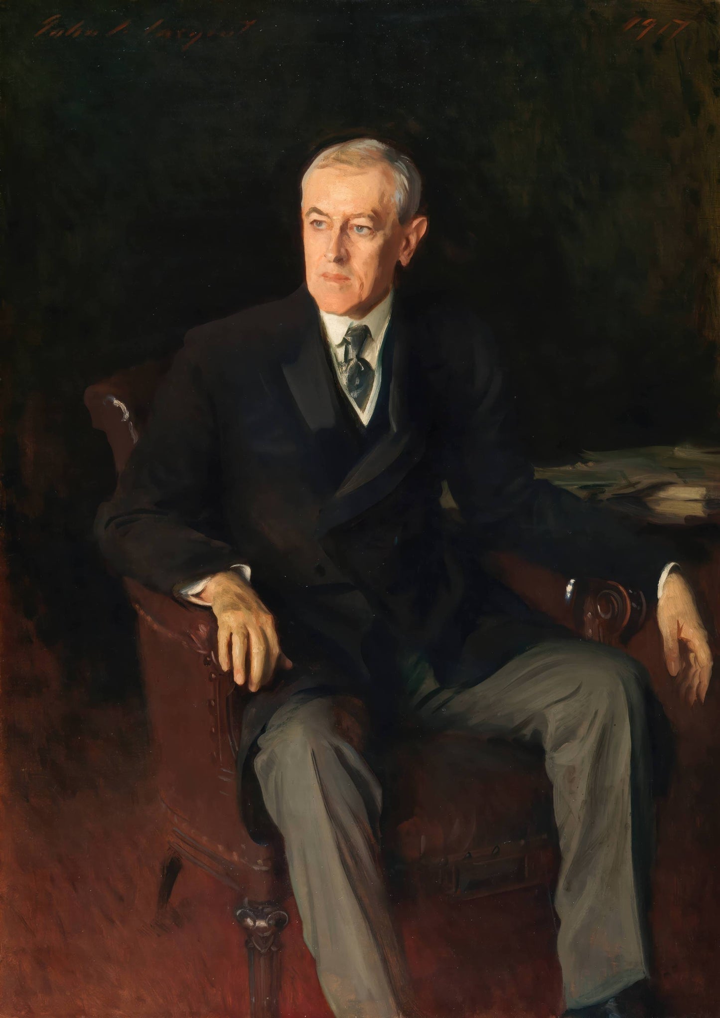 Portrait of Woodrow Wilson, American President