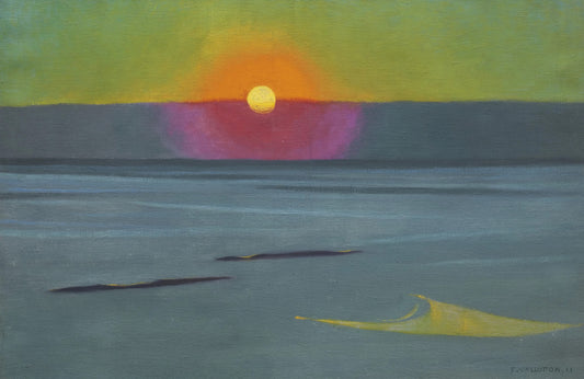 Setting Sun in the Mist