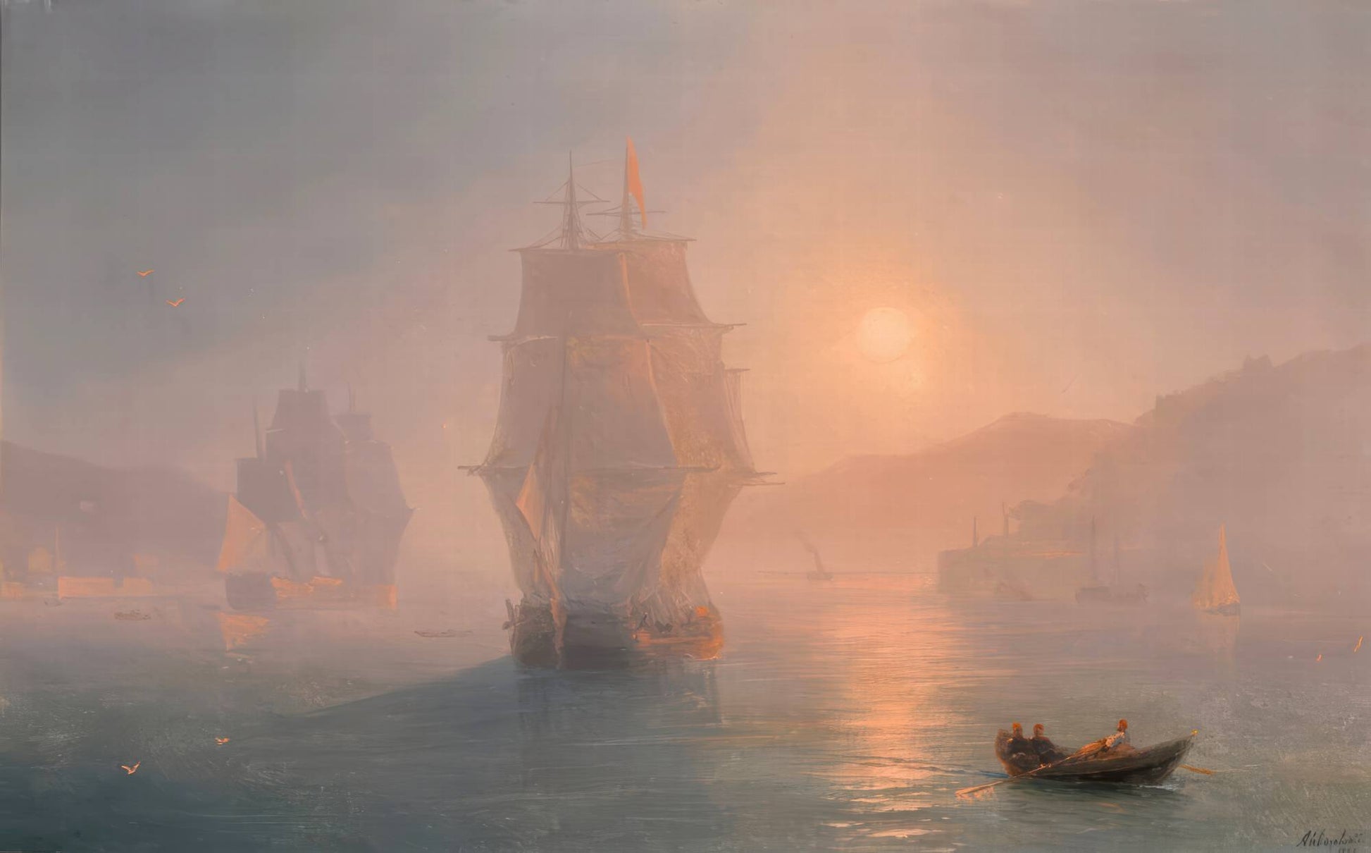 Ships on a Misty Morning