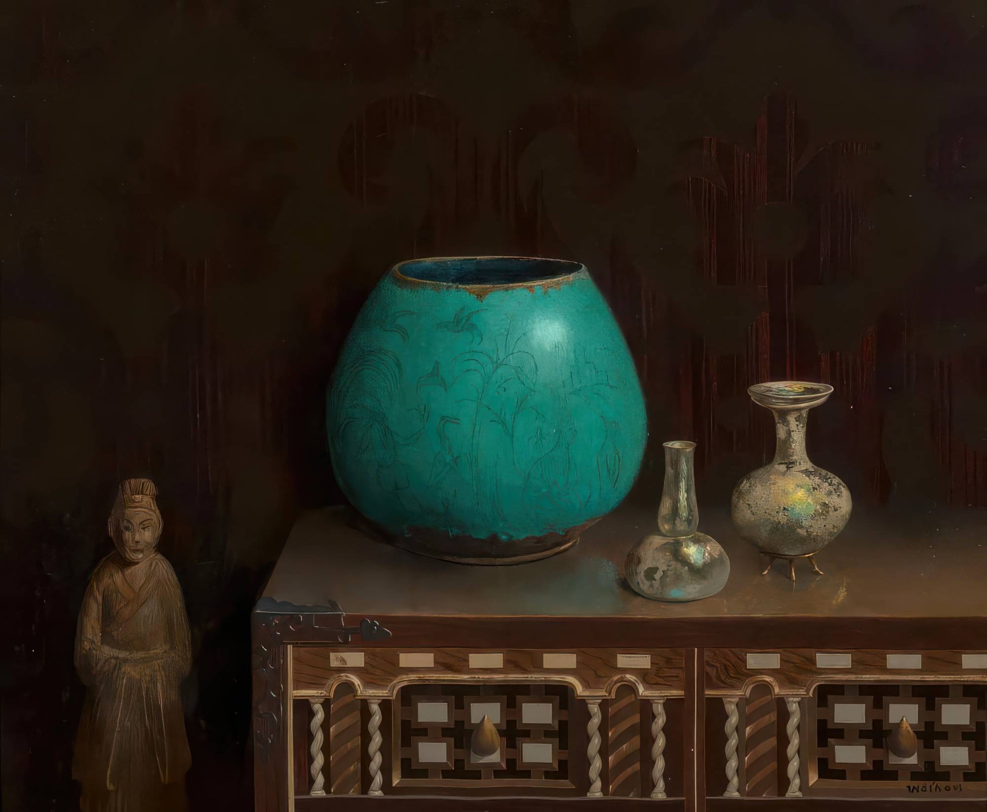 Still Life with a Blue Vase