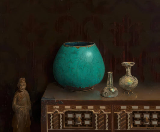 Still Life with a Blue Vase