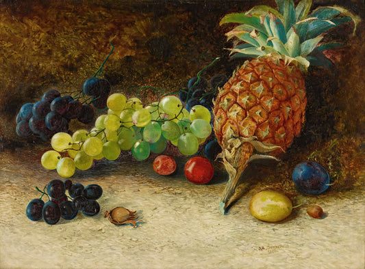 Still Life with Pineapple and Grapes