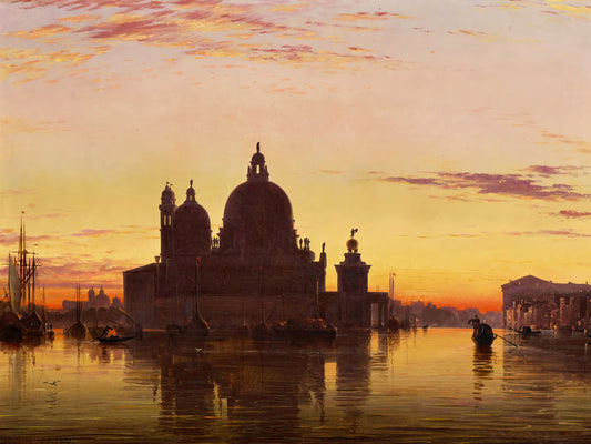 Venice, Santa Maria della Salute at Sunset