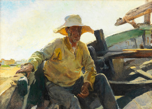Old Fisherman in a Boat