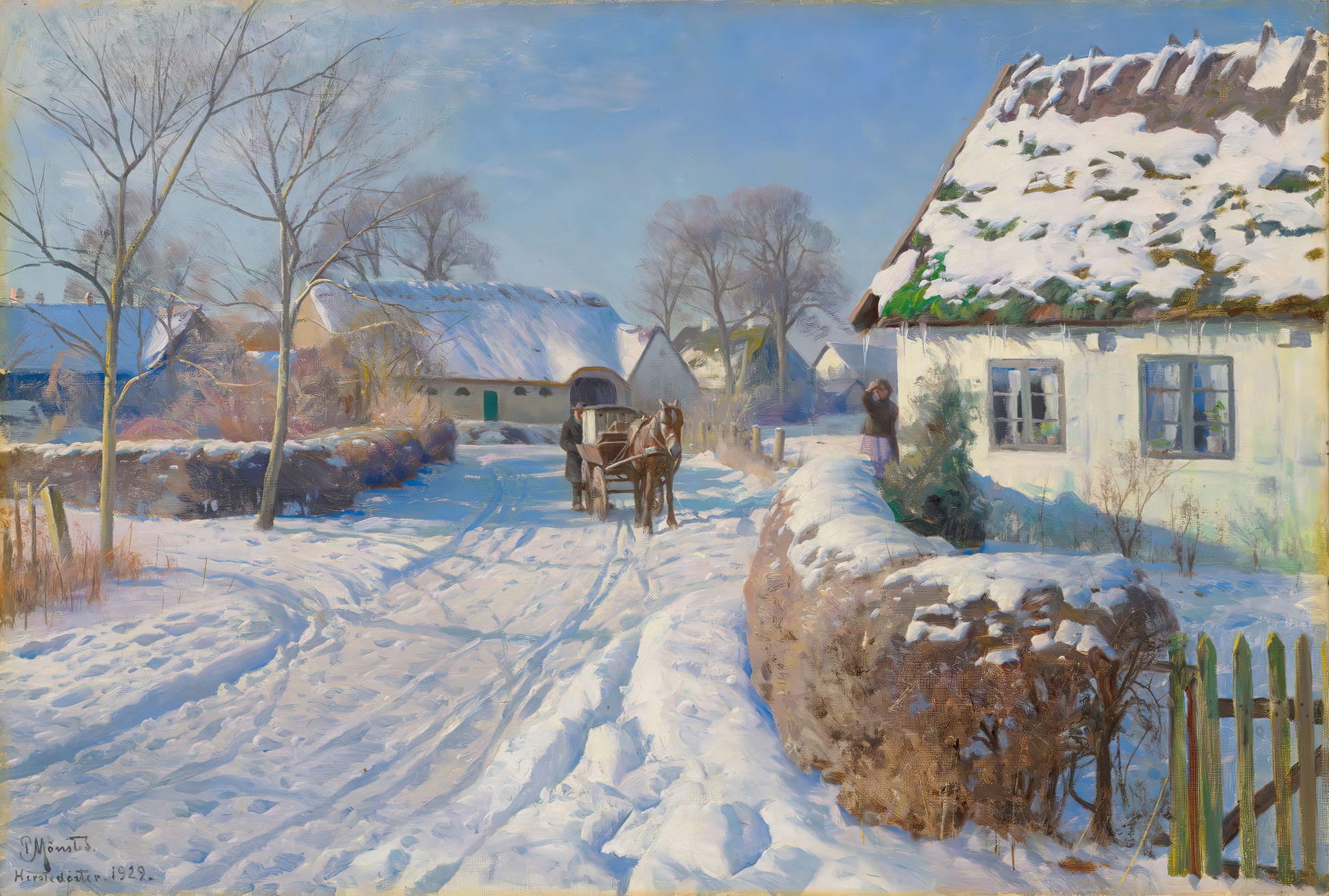 Village in Snow