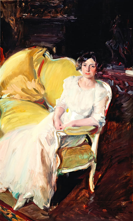 Woman Seated on the Sofa