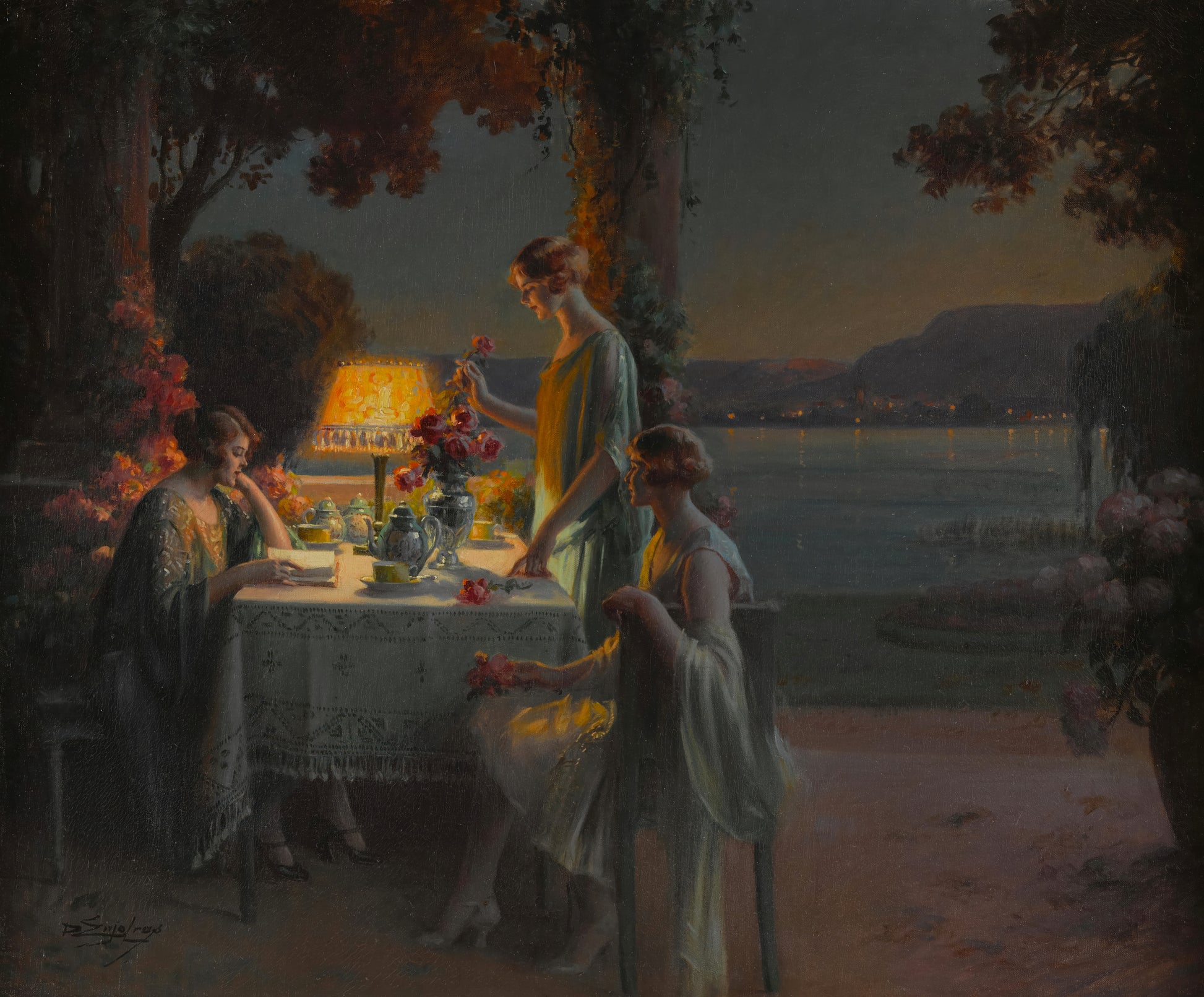 Young Women at the Lake