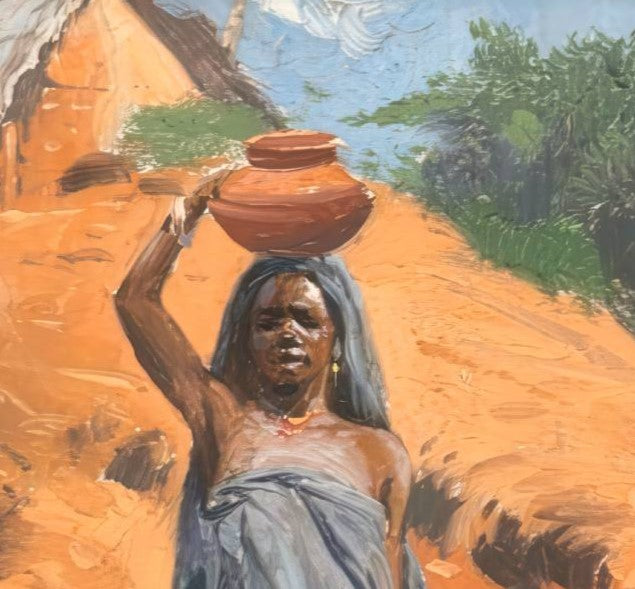 African Woman with a Water Jug
