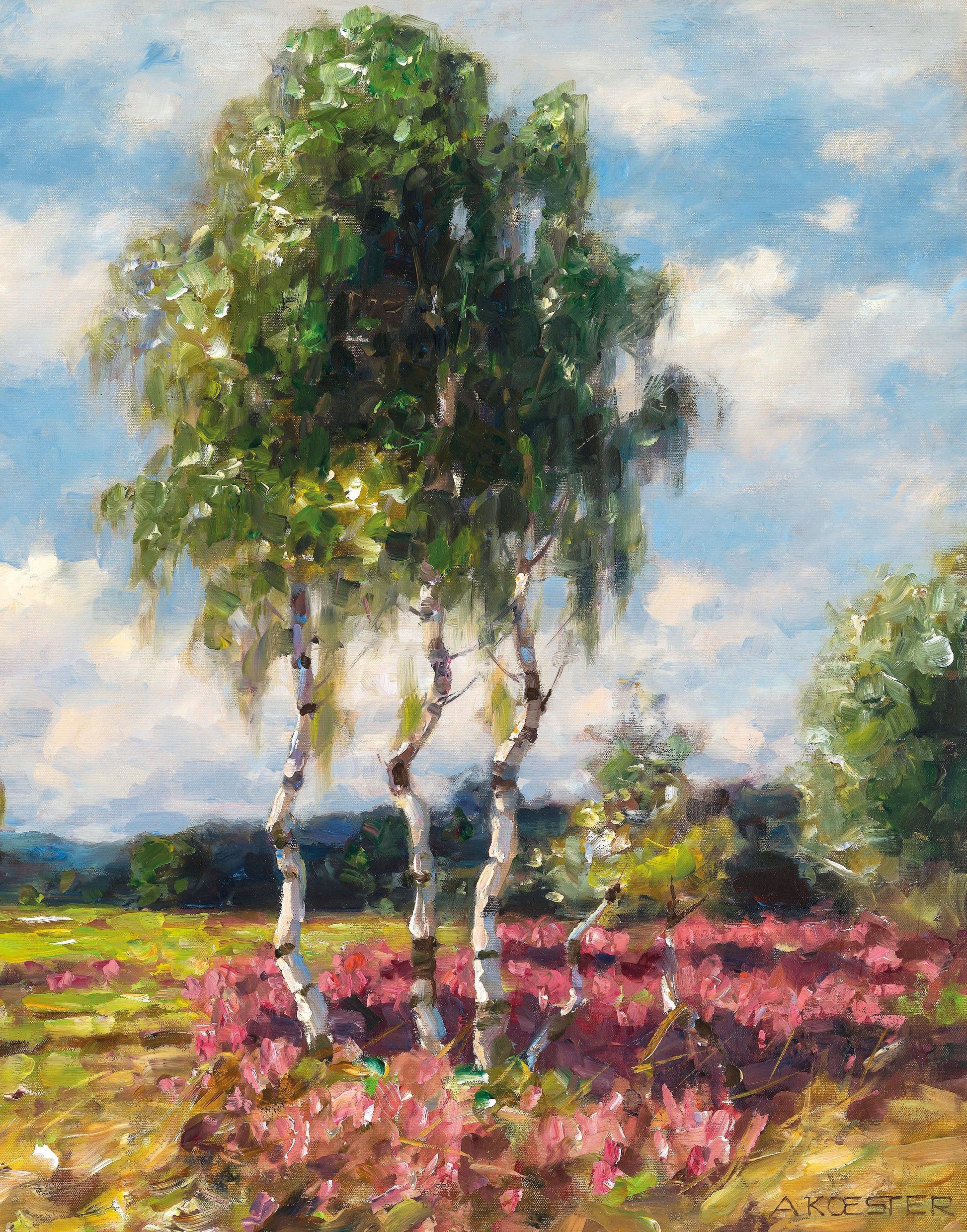 Birches in a Heath Landscape