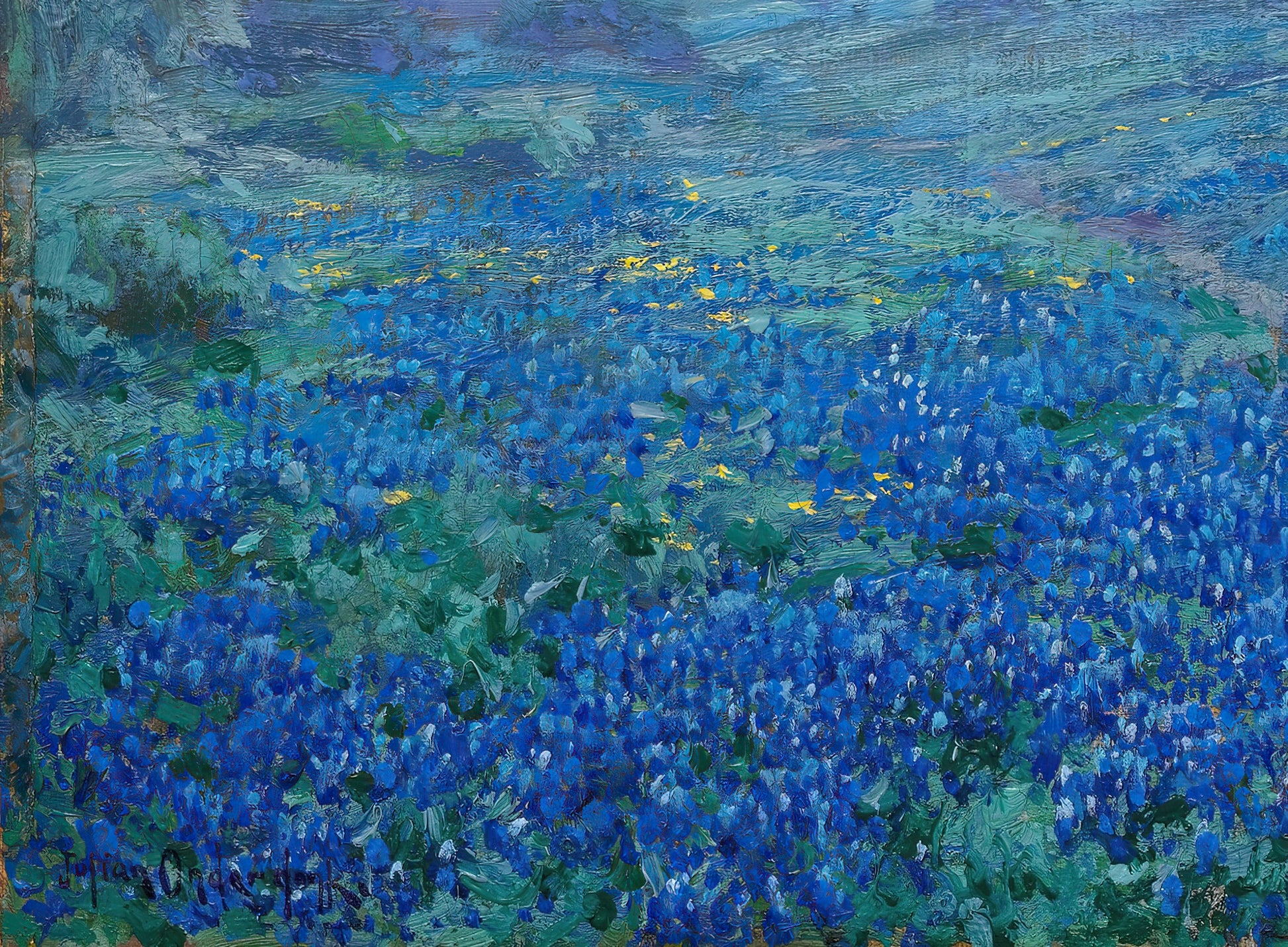 Bluebonnets at Sunrise