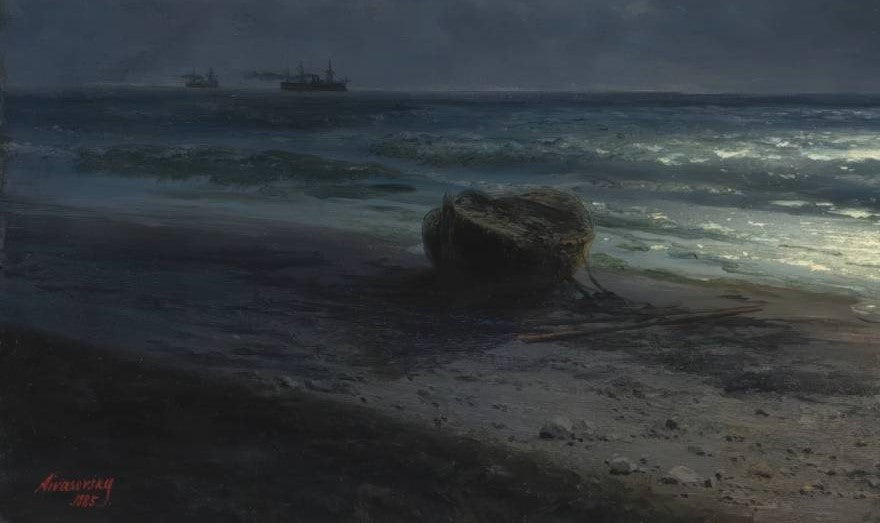 A Moonlit Night at Sea