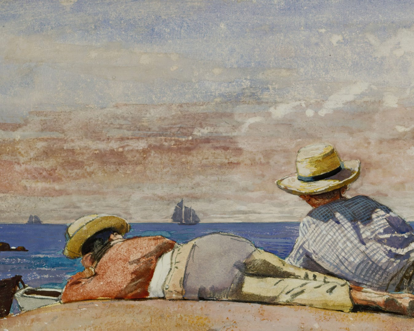 Three Boys on the Shore