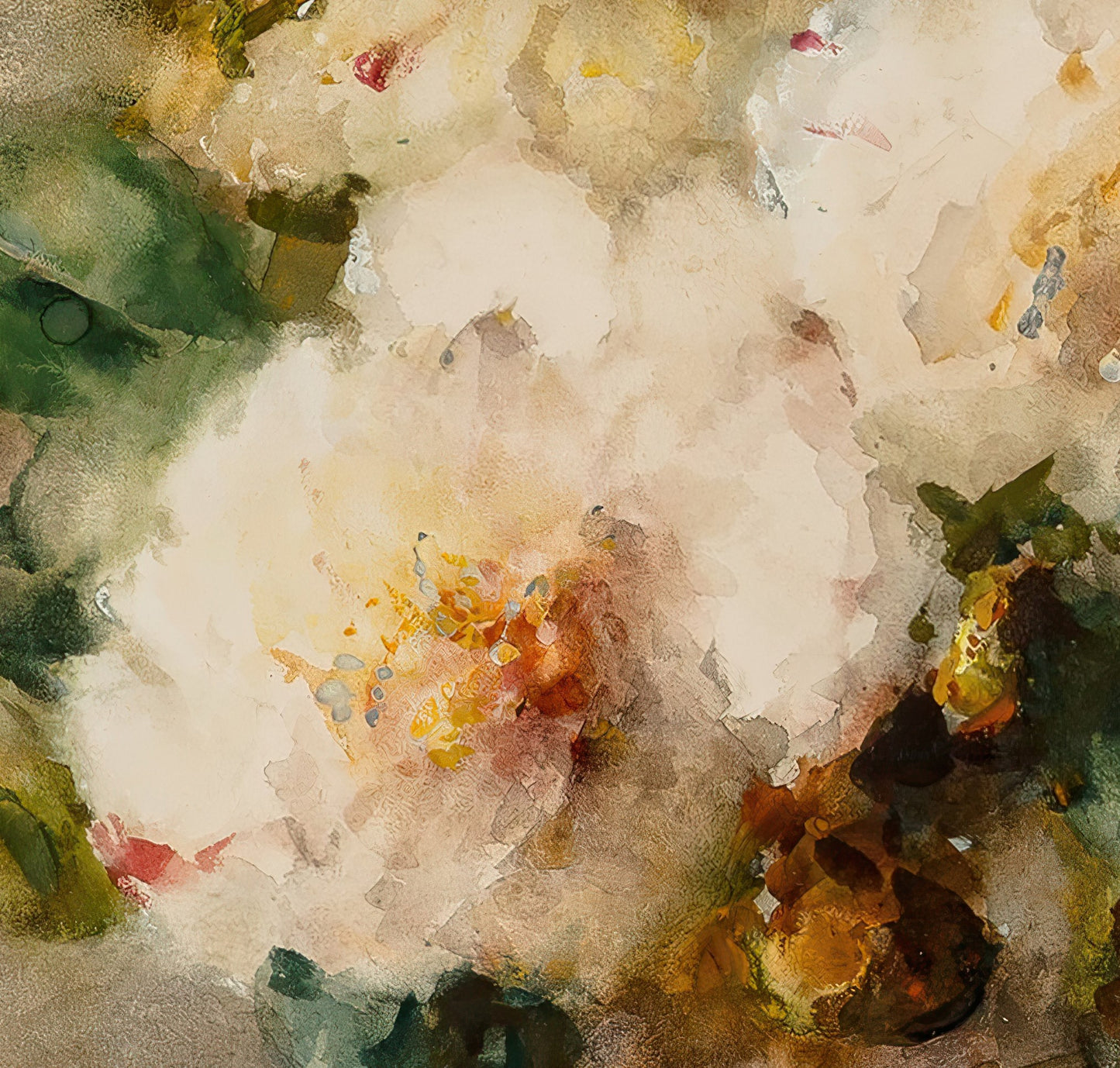 A Spray of Camelias Hanging from a Nail