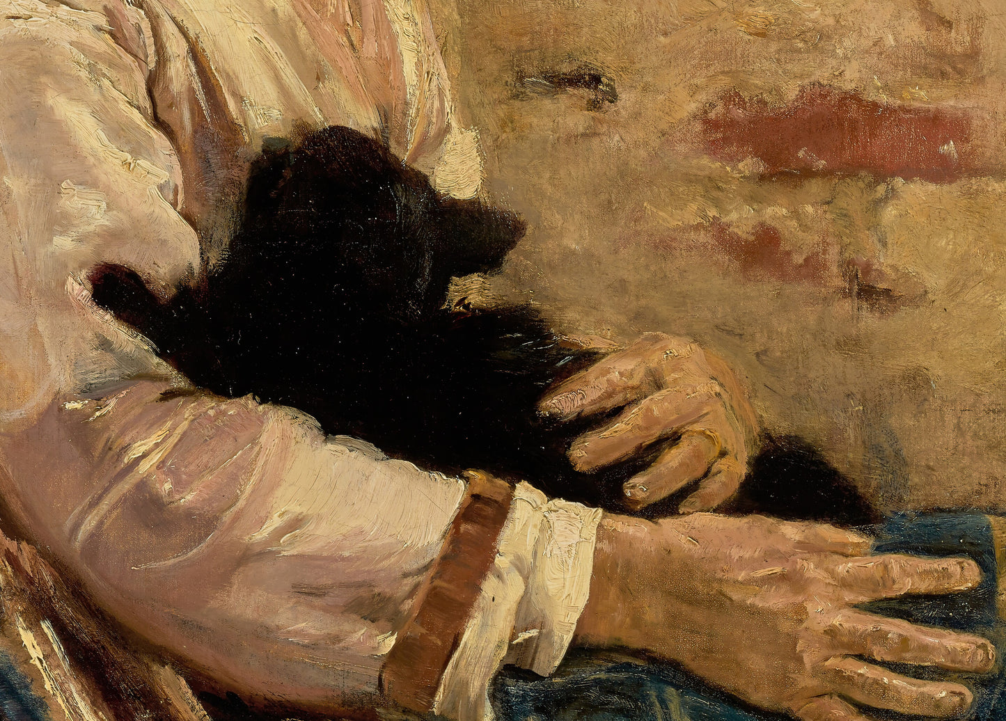 An Old Woman With a Cat