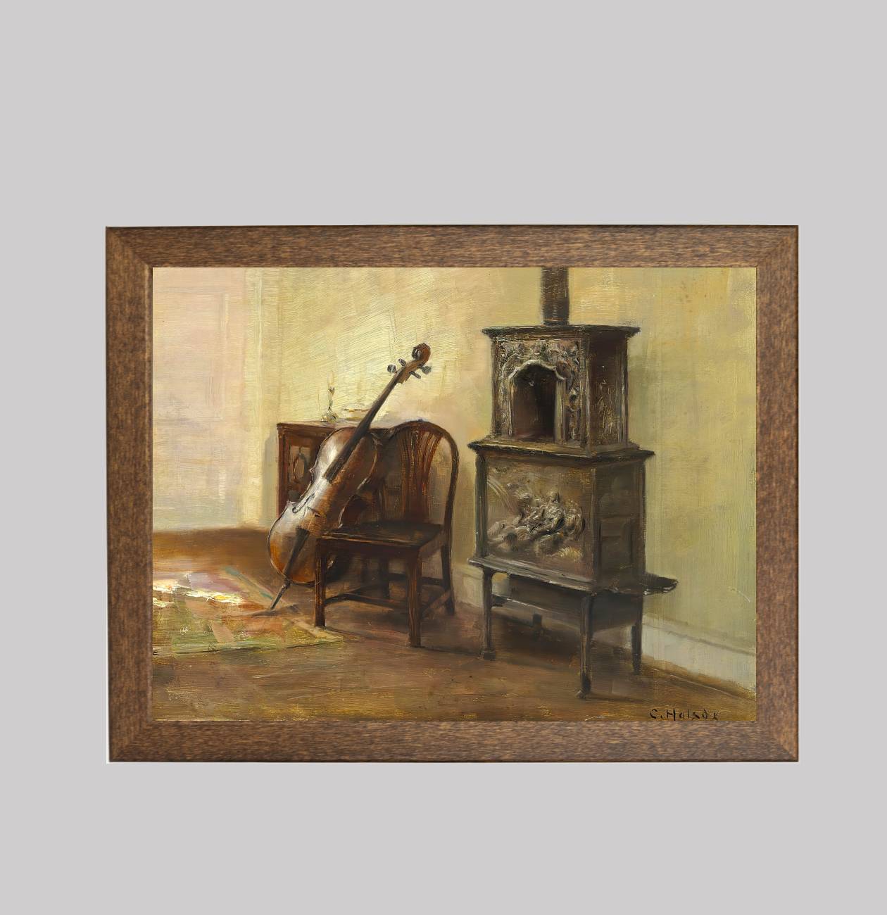 Interior with a Cello