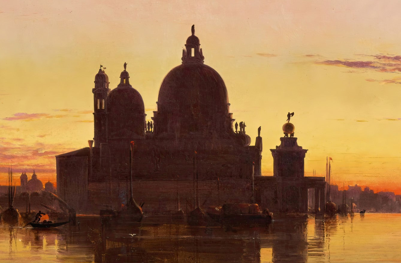 Venice, Santa Maria della Salute at Sunset