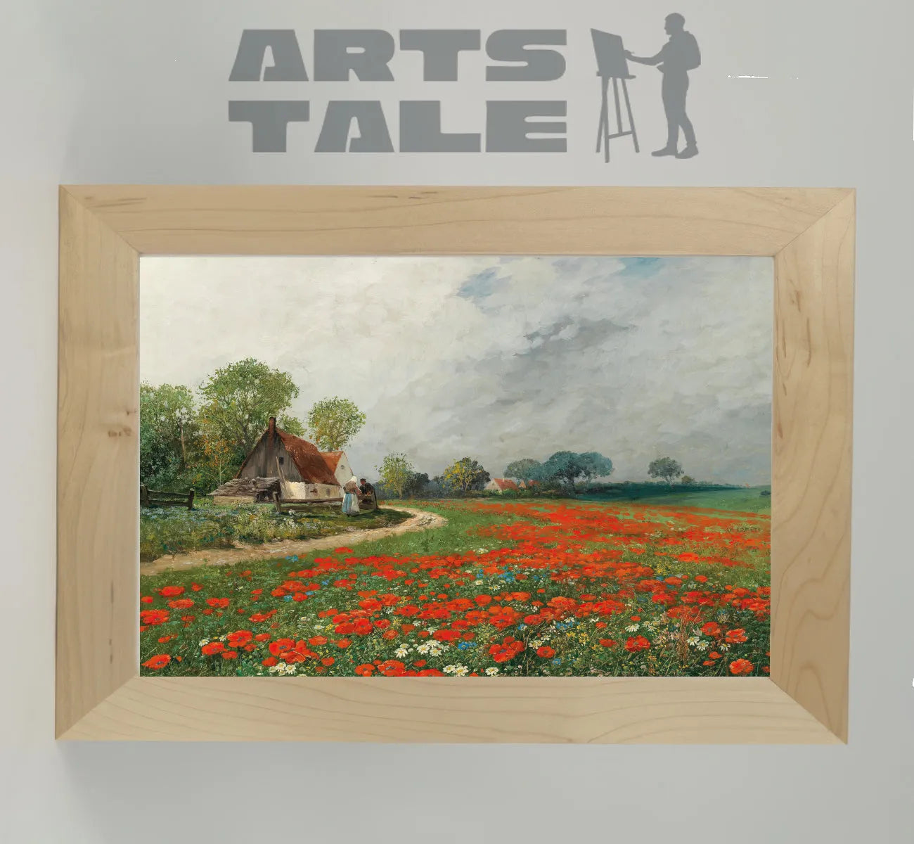 A Poppy Field With Daisies