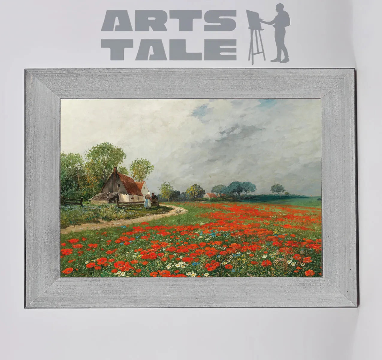 A Poppy Field With Daisies