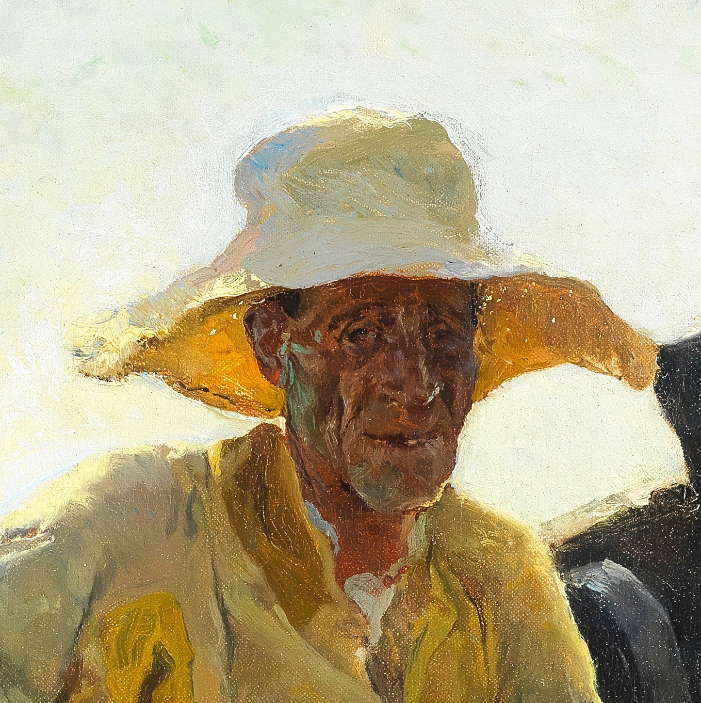 Old Fisherman in a Boat