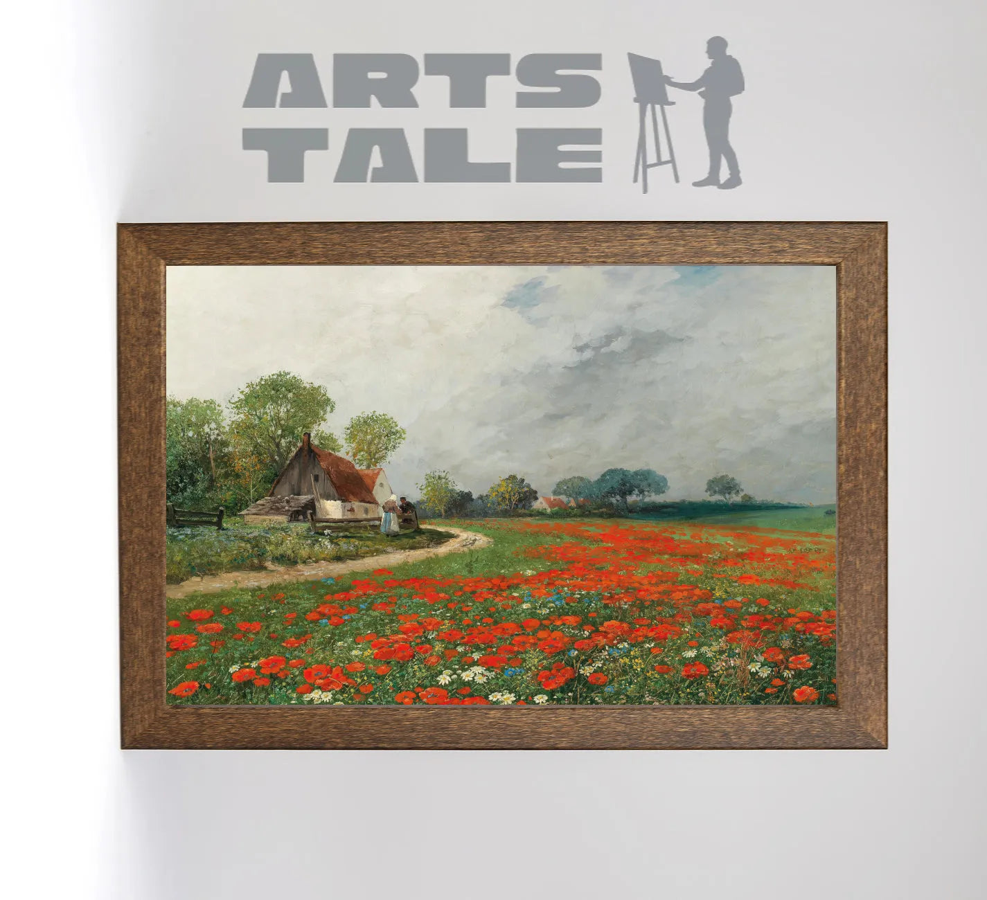 A Poppy Field With Daisies