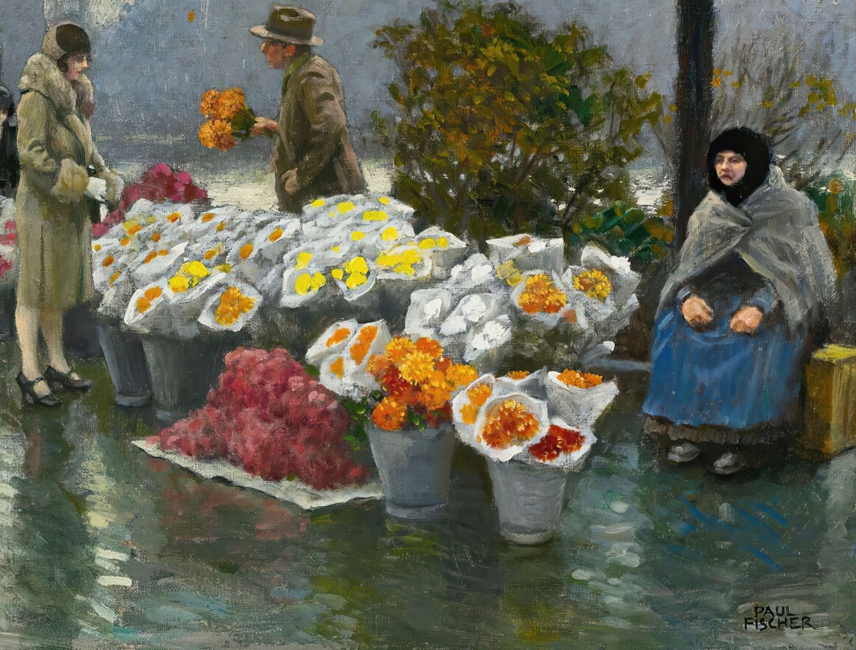 Flowersellers at Dr. Louise’s Bridge