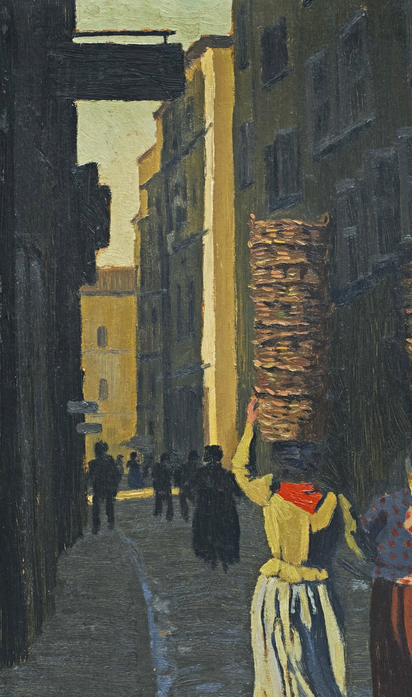 Women Carrying Baskets in Marseille
